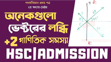 11. ভেক্টর : দুই এর অধিক ভেক্টরের লব্ধি (উপাংশ পদ্ধতি) | (Resultant of multiple Vectors)| CPS
