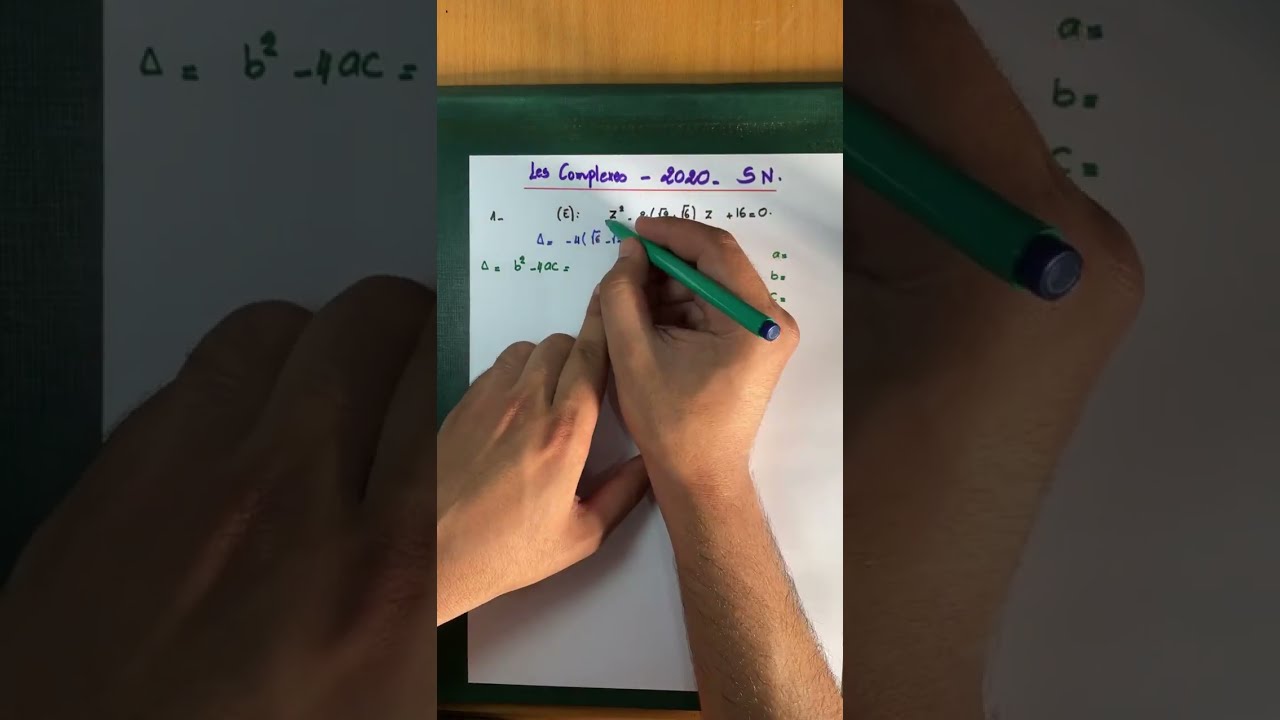 تصحيح وطني 2020 الأعداد العقدية الدورة العادية les nombres complexes