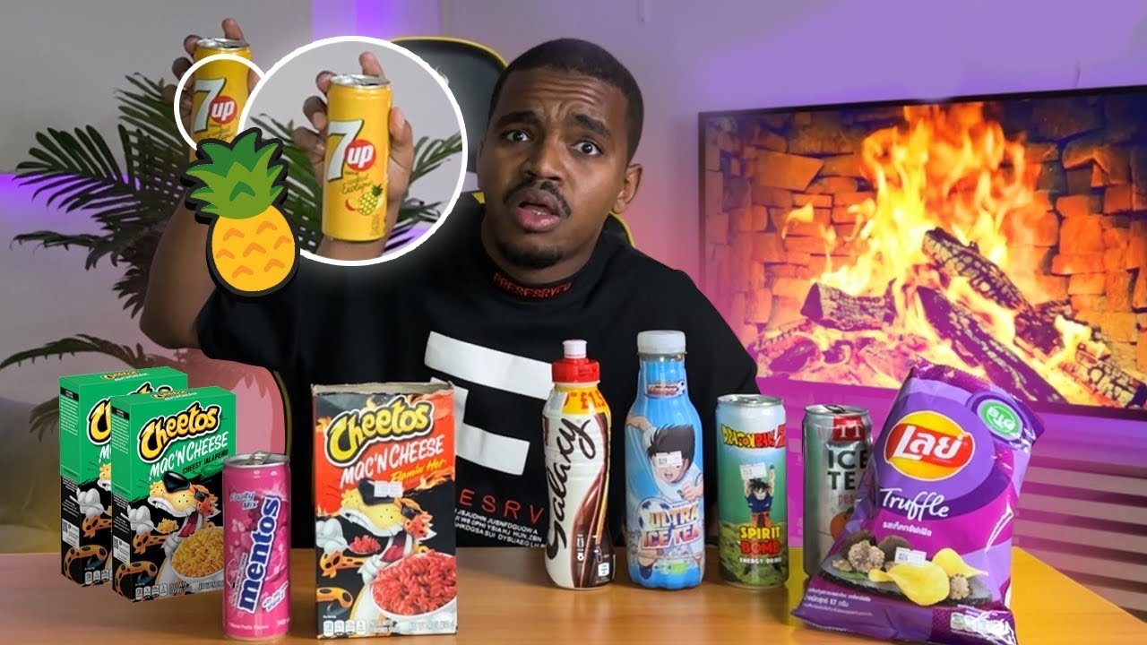 جربت منتجات غريبة #2 سفن اب بالأناناس!!