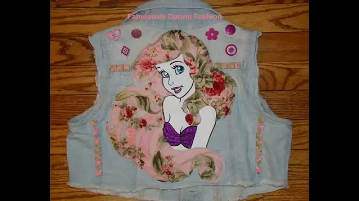 Ariel Princess Mermaid Jean Vest Jacket