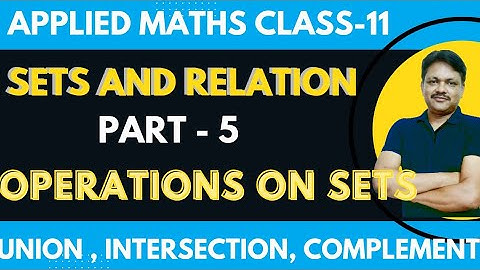 SETS Ex-5.3 Basics | Sets & Relations 2022-23 | Ch-5 Part-5 | Applied Math Class 11 | Gaur Classes