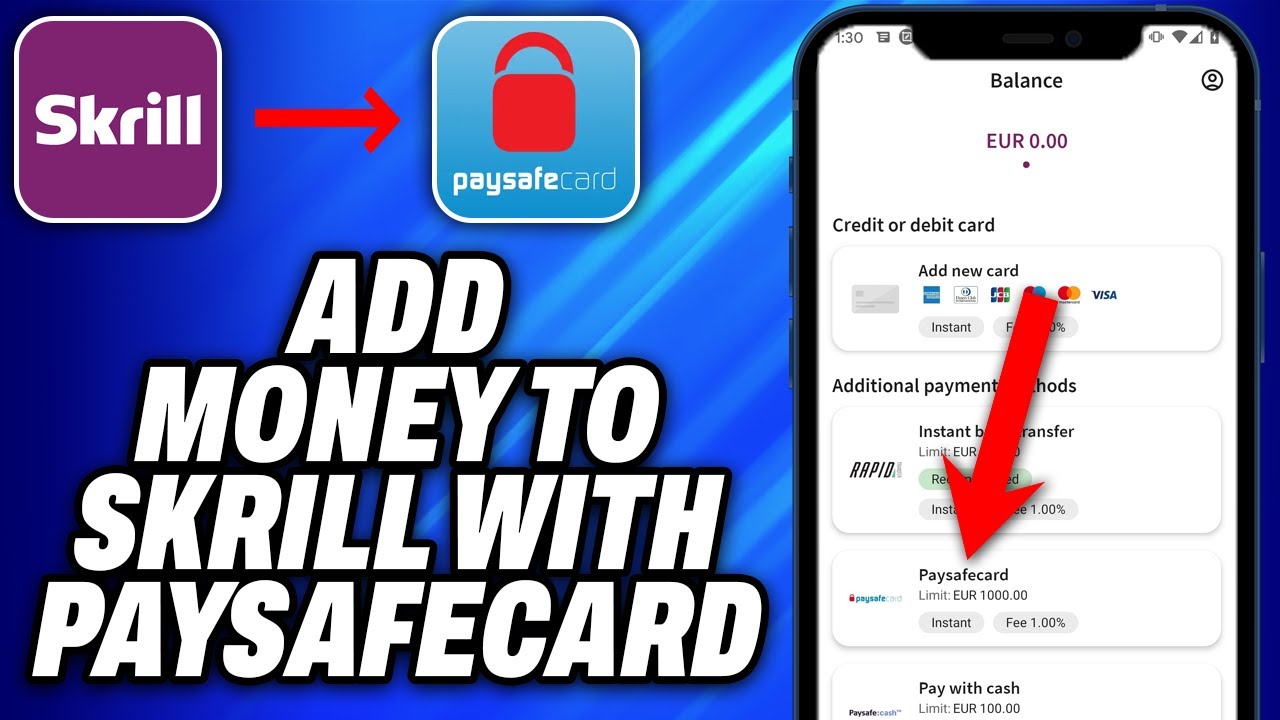 How To Add Money To Skrill With Paysafecard - Easy Fix - YouTube