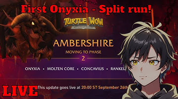 🔴First Onyxia Split run! - Turtle WoW Private server! 60 Arcane mage! Custom Vanilla server~
