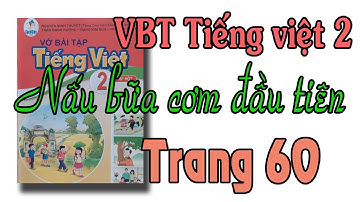 Vở bài tập tiếng việt lớp 2 sách cánh diều tập 1 trang 60, 61| bài 15 Nấu bữa cơm đầu tiên