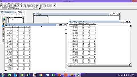 Kết nối 2 bảng dữ liệu trong Arc View GIS 3.2