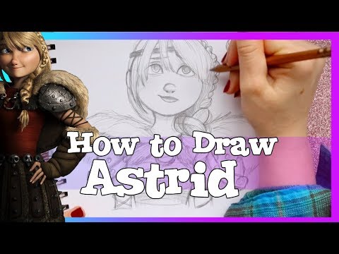 Comment dessiner ASTRID de Dreamworks COMMENT DRAGONS