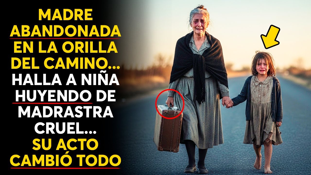 MADRE ABANDONADA EN LA ORILLA DEL CAMINO HALLA A NIÑA HUYENDO DE MADRASTRA CRUEL SU ACTO CAMBIÓ TODO