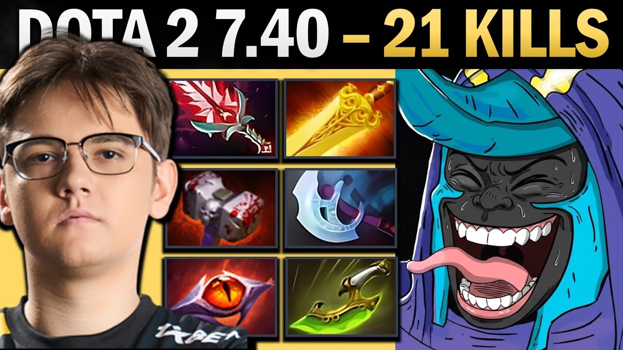 Abaddon Pro Carry with Bloodthorne and Manta - Dota 7.41