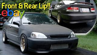 Installing An Ebay Front And Rear Lip On The Boosed Civic