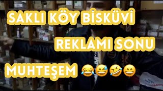 SAKLI KÖY BİSKÜVİ REKLAMI SONU MUHTEŞEM😩😎🧐#komedi#şarkı#mikrofon#youtube#espiri#gülmek#stres#şok