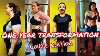 OUR ONE YEAR TRANSFORMATION | COUPLE FITNESS JOURNEY | RicarikzeS