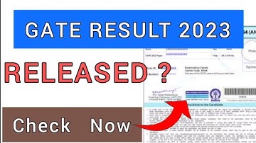 GATE Result 2023 | How To Check GATE Result 2023