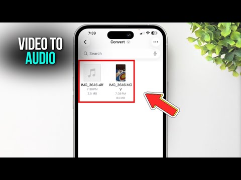 How to Convert Video to Audio on iPhone