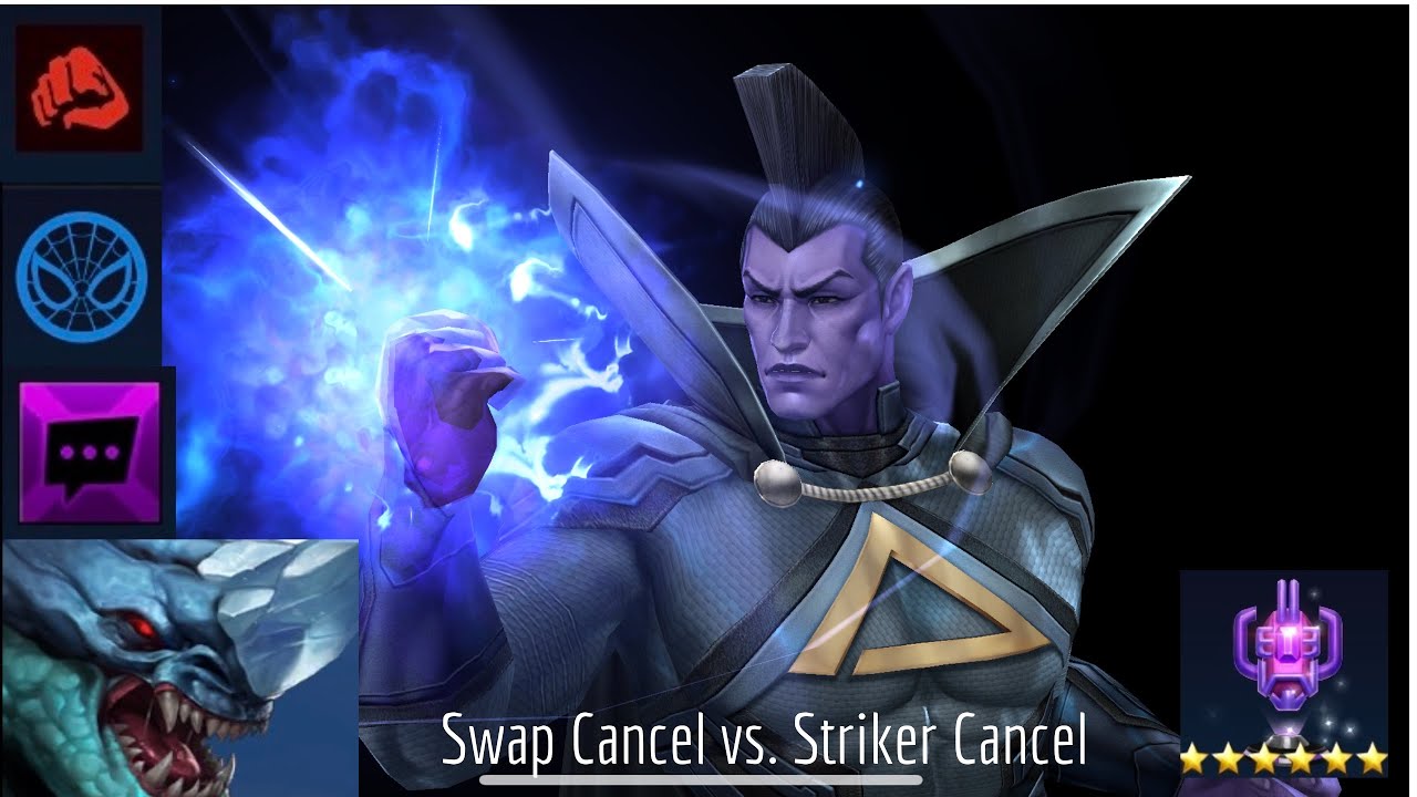 Gladiator (Mighty Rage) | Silence Season Swap Cancel vs. Striker Cancel - Marvel Future Fight