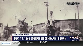 This Day in History, Joseph Biedenharn was born on December 13, 1866