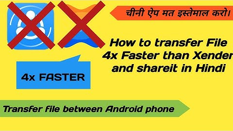 How to transfer Files in Hindi | Alternative of Xender and shareIt | Tech Support