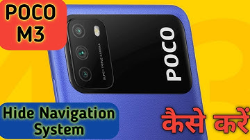 How To Hide Navigation Button in Poco M3,Poco M3 Main Navigation Button Keise Hide Kare,