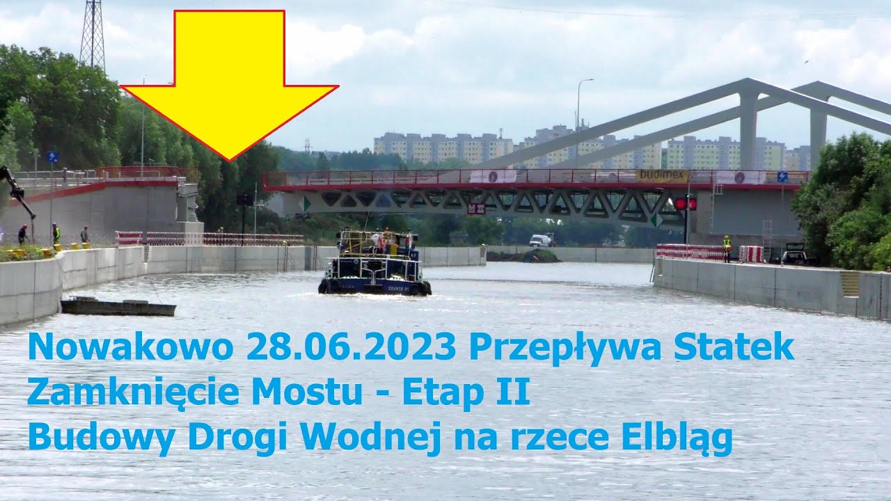 Most pontonowy w Nowakowie
