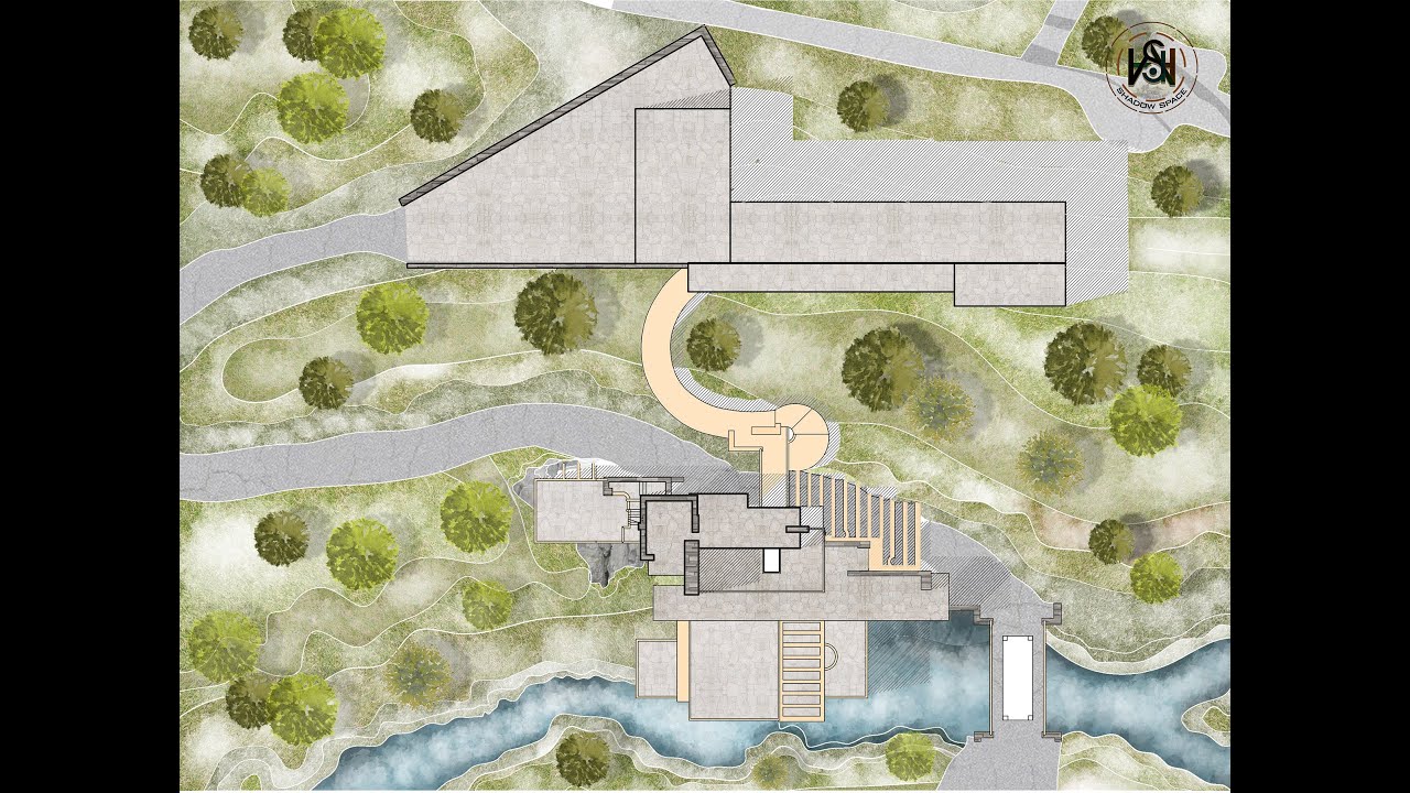 How to render architectural site plan / master plan in Photoshop. - YouTube