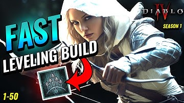 ROGUE SEASON 1 LEVELING BUILD! Diablo 4 Ranged Rogue Build Guide to Speed Levels 1 to 50 (NO BS)