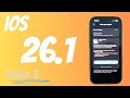 iOS 26.1 beta 3: Nouveautés sur iPhone. Enregistrement appels, Apple TV, accessibilité et + encore