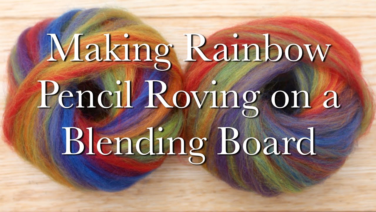 Questionable Blend 4 - Rainbow by World of Wool. Making blending board ...