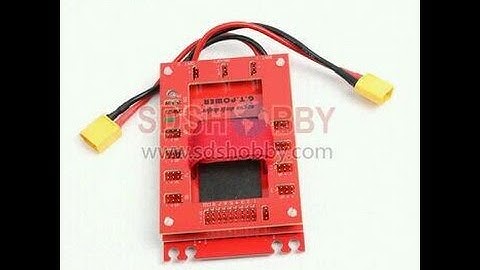 Mini Servo Section Board Power Box for Gas Plane with 30A UBEC-Red
