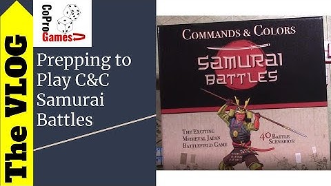 Prepping up to play Commands & Colors Samurai Battles Scenario One