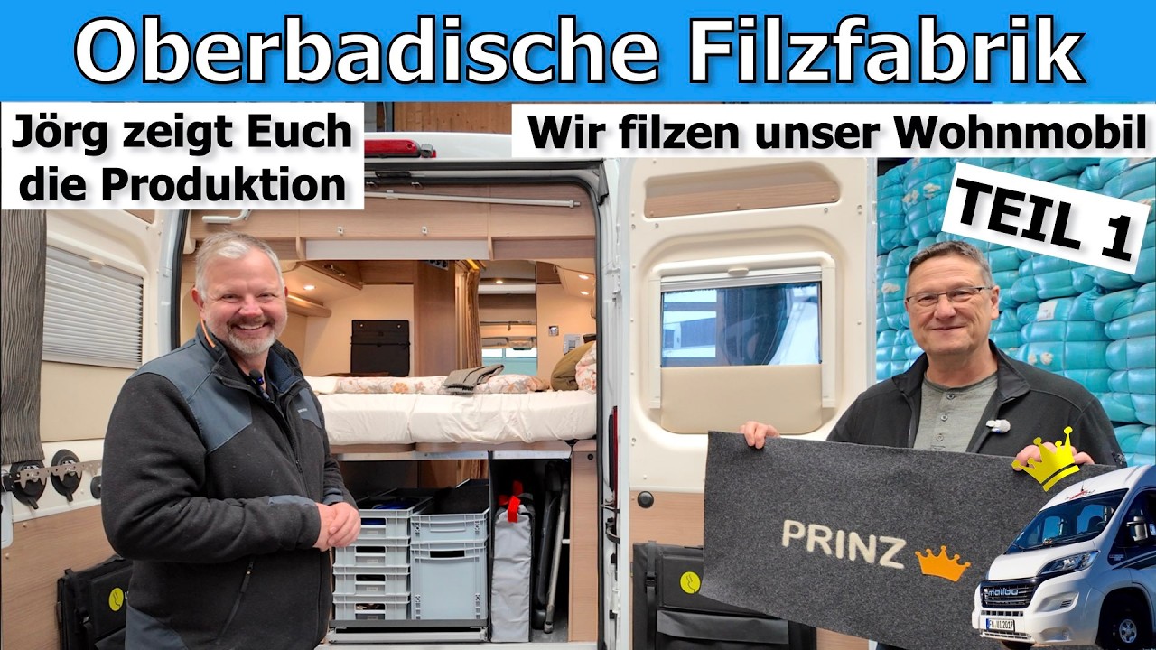 Spannende Produktion u. Wohnmobil filzen.