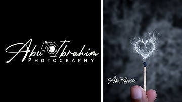 Photography Signature Logo Creation | MALAYALAM tutorialABU PKD Editz|2020