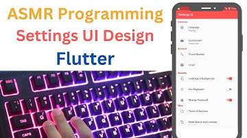 ASMR Programming - Settings Page UI Design - No Talking