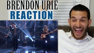 SINGING TEACHER reaction to BRENDON URIE singing SAY AMEN (Saturday Night) LIVE