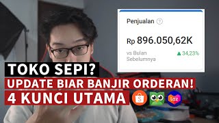 Toko Jualan Online Sepi ? 4 Kunci Cara Banjir Orderan Shopee & Tokopedia ! screenshot 1