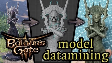 BG3 model extraction and editing tutorial
