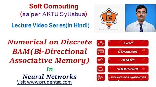 Numerical on Discrete BAM |Soft computing lecture series screenshot 4