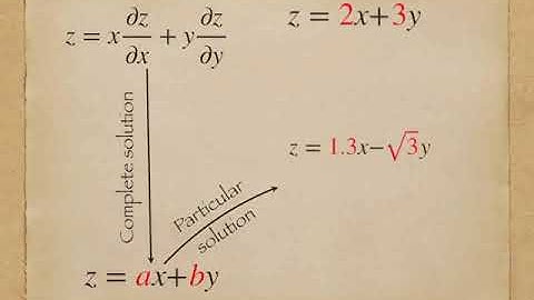 Several types of solutions of PDE | Complete solution | Singular solution | Particular solution