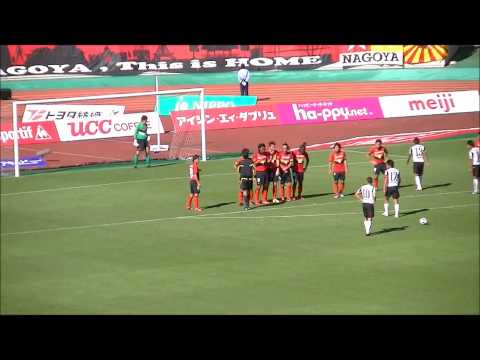 ヴィッセル神戸vs名古屋グランパス　ボッティのFK　2011.09.23