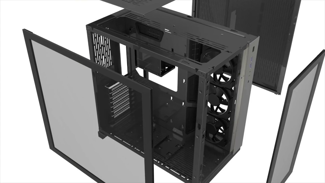 Pc O11dynamic Black Tempered Glass Atx Mid Tower Computer Case