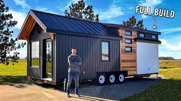 BUILDING A TINY HOUSE - DIY Full Exterior Build