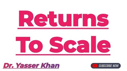 Returns To Scale | Law Of Returns To Scale | Production Function | Microeconomics | Economics