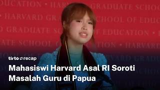 Harvard Student from Indonesia Speaks Out on Teachers' Struggles to Access Education in Papua | T... screenshot 3