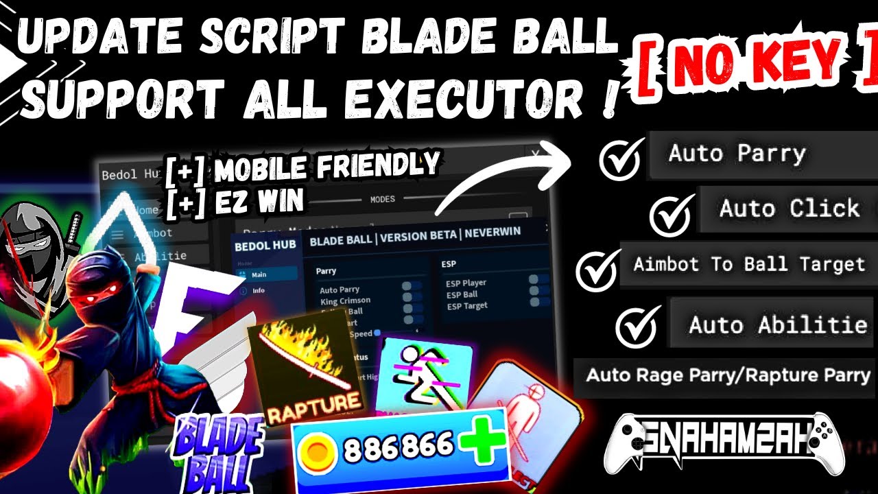 NEW💯] Script Blade ball OP sem Key MOBILE e PC link direto #script