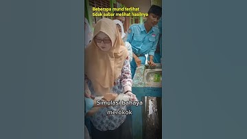 Murid Terkejut, Simulasi bahaya rokok