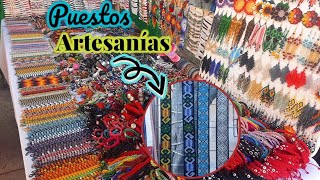 Puestos de ventas, artesanías Wixárika #vlog