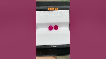 #Đôi_Euby facet đỏ huyết Lục Yên siêu đẹp 1,10ct IRRF166 2311110 |giá: 24tr200 #iruby #daquy #ruby
