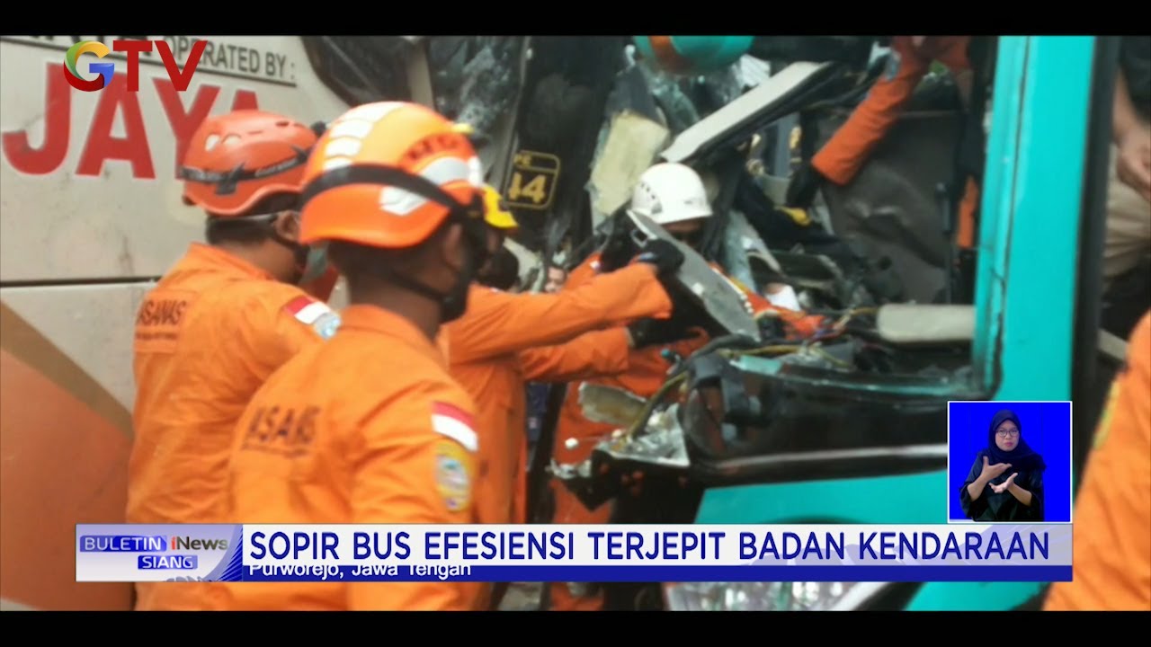 Kecelakaan Maut Bus vs Bus di Purworejo, 1 Sopir Bus Tewas #BuletiniNewsSiang 22/04