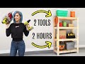 EASY DIY Garage Shelves | FREE BUILDING PLANS!