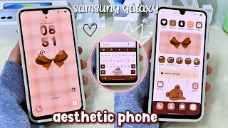 how to make your android phone aesthetic 🤎✨️ ( Samsung Galaxy A16 🤍 )  setup & customization screenshot 2