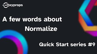 A few words about normalize | Get Started series ep9