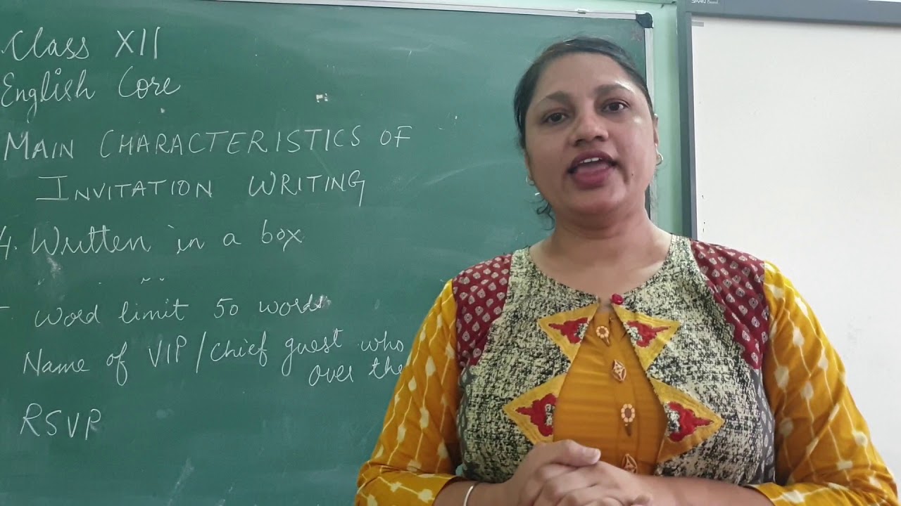 Invitation Writing for class 12th - YouTube